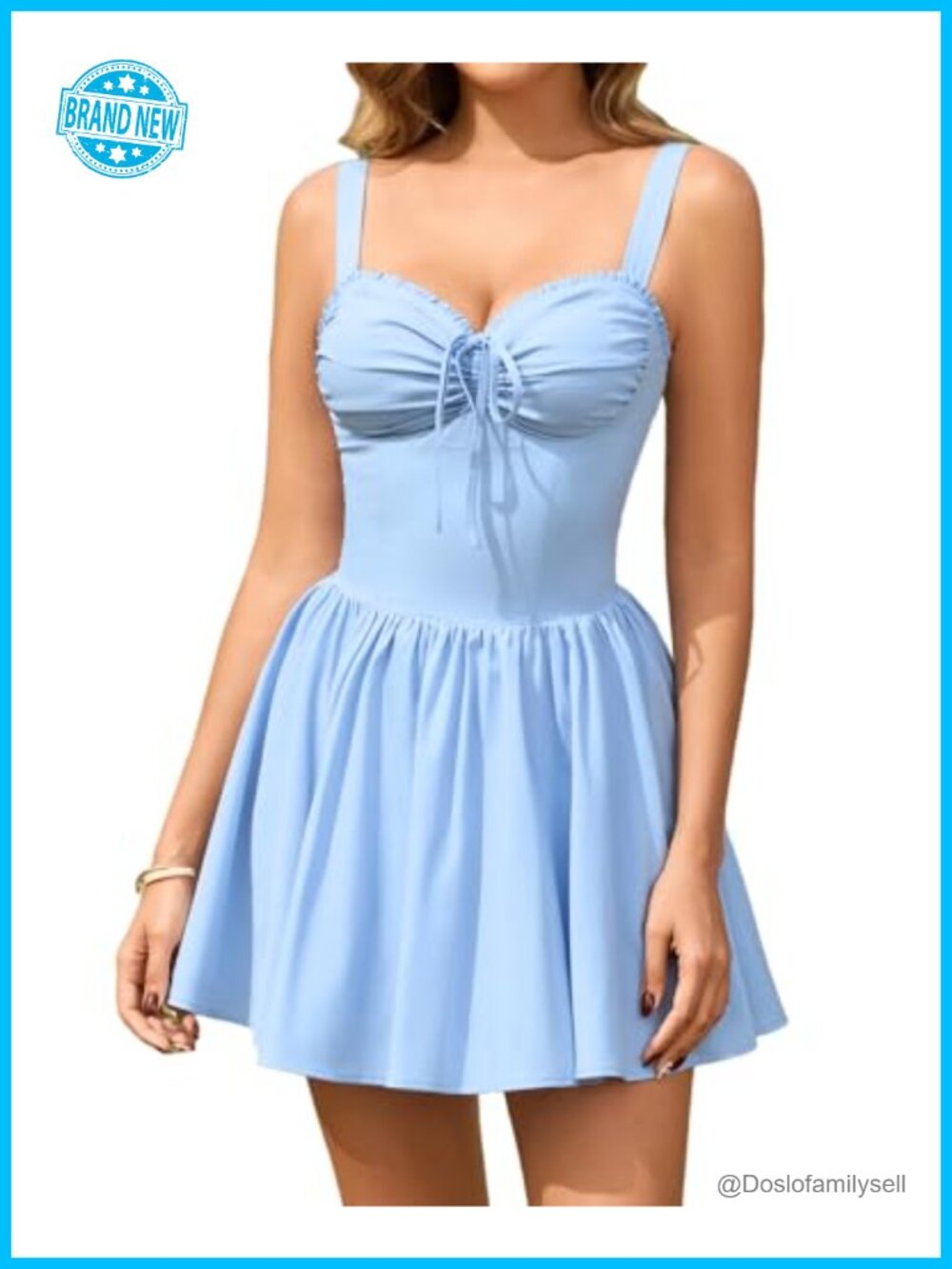 Women's Corset Mini Dress Flowy A Line Sweetheart Neck Summer Party